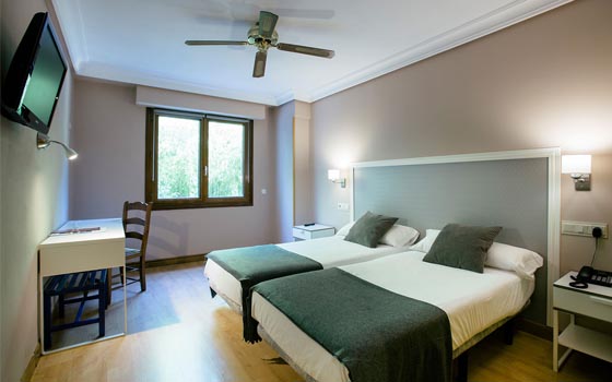 precio de habitaciones con dos camas individuales en el hotel monte ulia de donostia san sebastian
